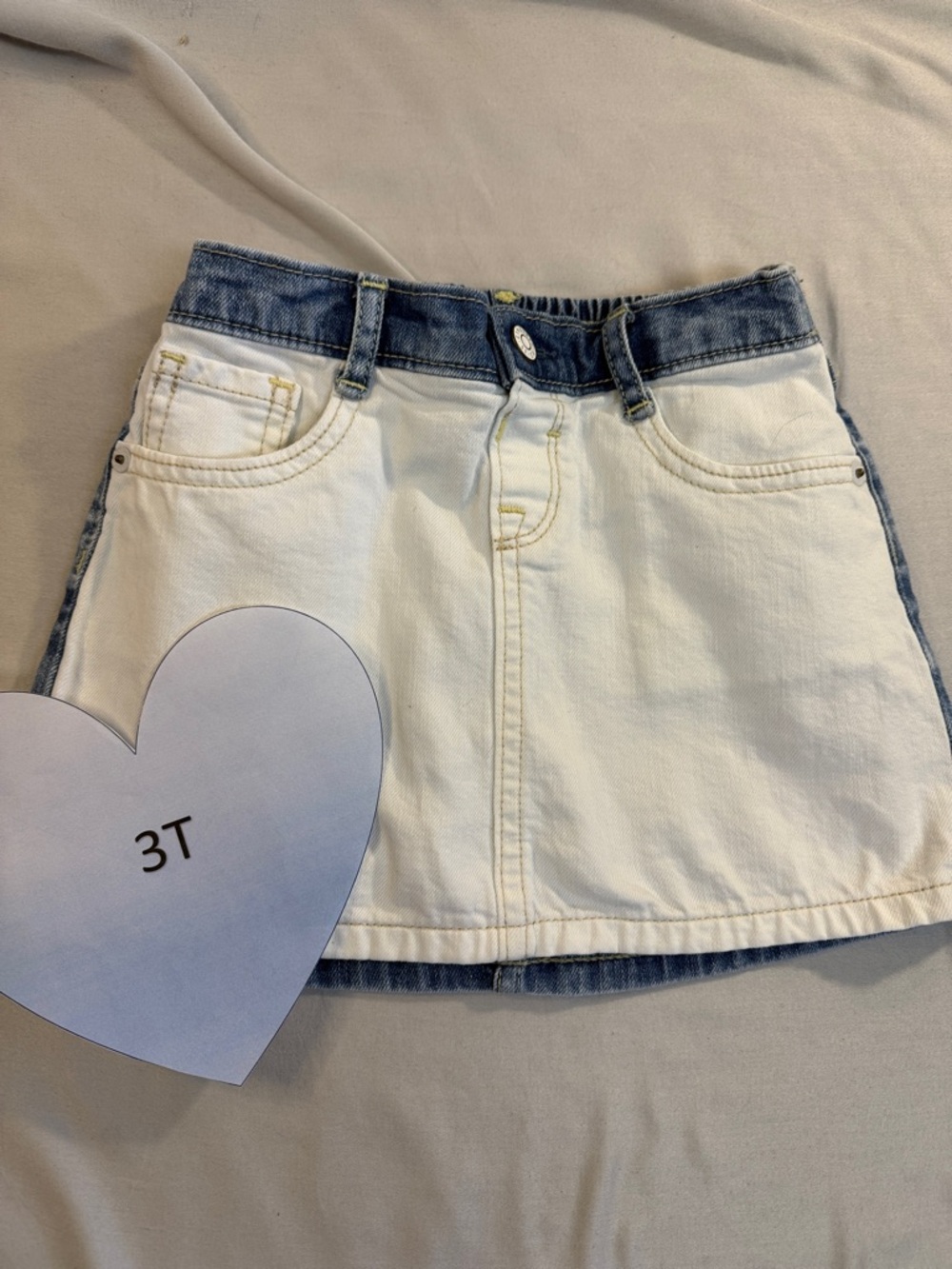 Gymboree - Blue and white Denim Skirt